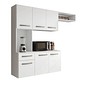 Cozinha Compacta Suspensa Completa Belíssima Branco - Fiorello Cozinha Compacta Suspensa Completa Belíssima Branco - Fiorello