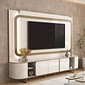 Home Atlanta 240cm Para TV 75 Polegadas Lukaliam - Off White Dourado