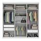 Guarda-Roupa Casal 6 Portas Olimpo Branco -  Tcil Móveis  Guarda-Roupa Casal 6 Portas Olimpo Branco -  Tcil Móveis