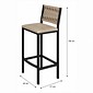 Conjunto Mesa Bistrô Bar com Balde e 2 Banquetas Barcelona Aço - Preto