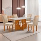 Conjunto Mesa Milão 4 Cadeiras 120x80cm Londres Plus Cel Móveis - Cinamomo