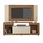 Rack Com Painel Para Tv Até 55 Polegadas Movie Buriti/Off White - Caemmun Rack Com Painel Para Tv Até 55 Polegadas Movie Buriti/Off White - Caemmun