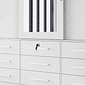Guarda-Roupa Casal 100% MDF Athenas com Espelho 3 Portas 9 Gavetas Branco - Bianchi Guarda-Roupa Casal 100% MDF Athenas com Espelho 3 Portas 9 Gavetas Branco - Bianchi