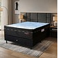 Conjunto Cama Box Topázio Turquia Casal 138x188x77cm Black Molas Ensacadas