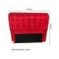 Cabeceira de Cama Box Casal 140cm Estofada Malu Vivace Vermelho Cabeceira de Cama Box Casal 140cm Estofada Malu Vivace Vermelho