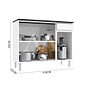 Balcão Telasul Triplo 1 Gaveta Com Tampo Diamante New Smart Branco Balcão Telasul Triplo 1 Gaveta Com Tampo Diamante New Smart Branco