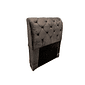 Cabeceira de Cama Box Solteiro 90cm Estofada Malu Adagio - Marrom Cabeceira de Cama Box Solteiro 90cm Estofada Malu Adagio - Marrom