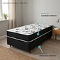 Conjunto Box Solteiro Colchão Exclusive D33 Topázio + Base Ortolike Preto 88x188cm Conjunto Box Solteiro Colchão Exclusive D33 Topázio + Base Ortolike Preto 88x188cm