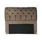 Cabeceira de Cama Box Casal/Queen 160cm Estofada Malu Adagio - Marrom Cabeceira de Cama Box Casal/Queen 160cm Estofada Malu Adagio - Marrom