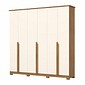 Guarda-roupa Casal Andreas 6 Portas Nature/Off - Henn Guarda-roupa Casal Andreas 6 Portas Nature/Off - Henn