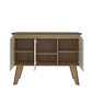 Buffet para Sala 3 Portas Artely Oasis Pinho/Off White