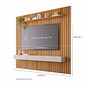 Painel Ripado para TV 75 Polegadas em MDF Permóbili Maragogi 230cm Cinamomo/Off White