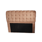 Cabeceira de Cama Box Casal 140cm Estofada Malu Vivace Castor Cabeceira de Cama Box Casal 140cm Estofada Malu Vivace Castor