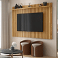 Painel Ripado Dallas para Tv até 70 Polegadas Freijó/off White - Lukaliam Móveis Painel Ripado Dallas para Tv até 70 Polegadas Freijó/off White - Lukaliam Móveis