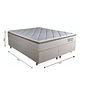 Conjunto Cama Box Queen Size Primore Casal 158cm, EPS com Espuma D45 - Bom Pastor Conjunto Cama Box Queen Size Primore Casal 158cm, EPS com Espuma D45 - Bom Pastor