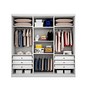 Guarda Roupa Casal 6 Portas 6 Gavetas 100% MDF Vertice Branco - Novo Horizonte