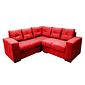 Sofá de Canto Athena Vermelho Masterflex Sofá de Canto Athena Vermelho Masterflex