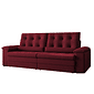 Sofá Retrátil e Reclinável 3 Lugares Columbus Vermelho 217 cm