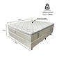 Conjunto Box Queen Sealy ComFort Gel Molas Ensacadas Plumatex 158x198cm