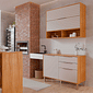 Cozinha Esplendida 2 Módulos 100% MDF Cinamomo/Off White - MGM Móveis