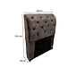 Cabeceira de Cama Box Solteiro 90cm Estofada Malu Adagio - Marrom Cabeceira de Cama Box Solteiro 90cm Estofada Malu Adagio - Marrom