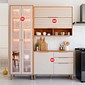 Kit Cozinha Esplêndida 3 Módulos 100% MDF 190cm MGM Móveis - Cinamomo/Off White