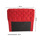 Cabeceira de Cama Box Casal 140cm Estofada Malu Adagio - Vermelho Cabeceira de Cama Box Casal 140cm Estofada Malu Adagio - Vermelho