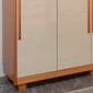 Guarda-Roupa Casal em MDF 6 Portas Bom Pastor Mary Naturall com Off White Guarda-Roupa Casal em MDF 6 Portas Bom Pastor Mary Naturall com Off White