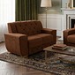 Conjunto de Sofá 2 e 3 Lugares Chile Encosto Capitonê Malu Estofados - Marrom Conjunto de Sofá 2 e 3 Lugares Chile Encosto Capitonê Malu Estofados - Marrom