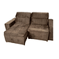 Sofá Retrátil e Reclinável Inovaflex Smart Milenium 3 Lugares Marrom