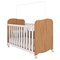 Berço Infantil Americano 100% MDF Uli Móveis Peroba Branco Brilho/Amendoa Berço Infantil Americano 100% MDF Uli Móveis Peroba Branco Brilho/Amendoa