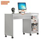 Escrivaninha Mesa de Computador 1 Gaveta com Rodízios Giga Branca - Valdemoveis Escrivaninha Mesa de Computador 1 Gaveta com Rodízios Giga Branca - Valdemoveis