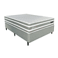Conjunto Base Box com Colchão Casal Molas Ensacadas Design Talismã 138X188X60 Cinza  Conjunto Base Box com Colchão Casal Molas Ensacadas Design Talismã 138X188X60 Cinza