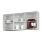 Armário Aéreo de Cozinha 3 Portas, Mila 120cm - Fiorello - Branco Armário Aéreo de Cozinha 3 Portas, Mila 120cm - Fiorello - Branco