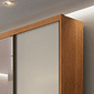 Guarda Roupa Casal com Espelho 3 Portas 6 Gavetas 100% MDF - Sollo-Cumaru/Fendi - Novo Horizonte