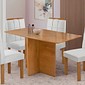 Conjunto Mesa 4 Cadeiras Cel Móveis Salinas Retangular 120x80 Tampo Londres Sem Vidro Cinamomo