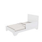 Berço Mini Cama 3 em 1 Americano MDF Popy Retrô Branco - Móveis Peroba Berço Mini Cama 3 em 1 Americano MDF Popy Retrô Branco - Móveis Peroba