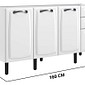 Balcão Itatiaia 4 Portas 2 Gavetas Sem Tampo New Premium 160cm Branco Balcão Itatiaia 4 Portas 2 Gavetas Sem Tampo New Premium 160cm Branco