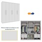 Guarda-Roupa Casal Lagos 6 Portas 4 Gavetas – Tcil Móveis (Branco) Guarda-Roupa Casal Lagos 6 Portas 4 Gavetas – Tcil Móveis (Branco)