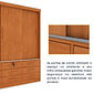 Guarda-Roupa Casal 3 Portas 9 Gavetas Tcil Móveis Chicago Cinamomo Guarda-Roupa Casal 3 Portas 9 Gavetas Tcil Móveis Chicago Cinamomo