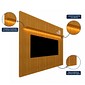 Painel Nobre Ripado 2.30cm Pnl Com Led Cor Rip Naturale Gelius - Naturale