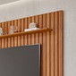 Rack com Painel 2.3 Ripado para TV 75 Polegadas 100% MDF Permóbili Moema Cinamomo