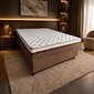 Cama Baú Acoplada com Colchão Espuma D28 Casal 138x188x52cm Cama Baú Acoplada com Colchão Espuma D28 Casal 138x188x52cm