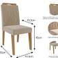 Conjunto de Mesa de Jantar Cimol Louise 160cm com 6 Cadeiras Paola Wood - Cinamomo e Off White Conjunto de Mesa de Jantar Cimol Louise 160cm com 6 Cadeiras Paola Wood - Cinamomo e Off White