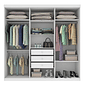 Guarda-Roupa Casal 6 Portas Olimpo Branco -  Tcil Móveis  Guarda-Roupa Casal 6 Portas Olimpo Branco -  Tcil Móveis