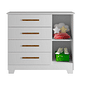 Cômoda Fly 4 Gavetas 100% MDF 94cm Tigus - Branco