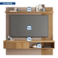 Painel para TV 65 Polegadas Jade 1.8 Caemmun Buriti/Fendi Painel para TV 65 Polegadas Jade 1.8 Caemmun Buriti/Fendi
