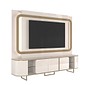 Home Atlanta 240cm Para TV 75 Polegadas Lukaliam - Off White Dourado