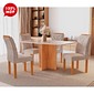 Conjunto Mesa com Vidro Salinas 120x80 + 4 Cadeiras Parati Off White Cinamomo – Cel Móveis Conjunto Mesa com Vidro Salinas 120x80 + 4 Cadeiras Parati Off White Cinamomo – Cel Móveis