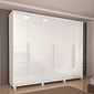 Guarda Roupa Casal Divine Plus 06 portas 100% MDF Branco - Bom Pastor Guarda Roupa Casal Divine Plus 06 portas 100% MDF Branco - Bom Pastor